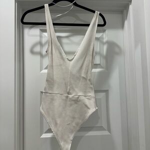 Zara Cream One Piece Bodysuit